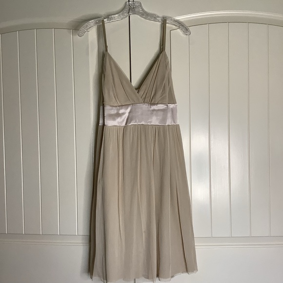 Necessary Objects Champagne Prom/Cocktail Dress Sz 2X - Picture 7 of 9